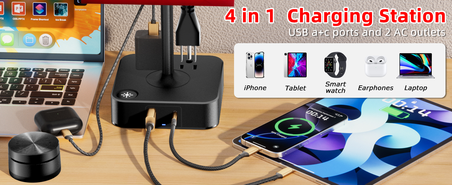 Bedroom Table Lamp with Remote Operation Control