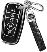 MILD EAST for Ford Key Fob Cover with Keychain,Car Key Case Shell Protector Holder 5 Buttons for ...