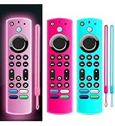 (3 Pack) ONEBOM Silicone TV Remote Cover, (6.2 Inch*1.5 Inch) Glow in The Dark, Anti Slip Silicon...