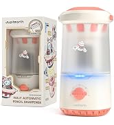 JUPITEARTH Electric Pencil Sharpener for Classroom, Auto in & Out, Pink | Back to School Fully Au...