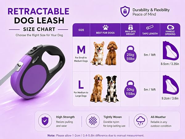 retractable dog leash
