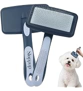 Histotree Blue Pet Slicker Brush for Short Haired Dogs&Cats 6.18in/15.7cm | 135° Angled Stainless...