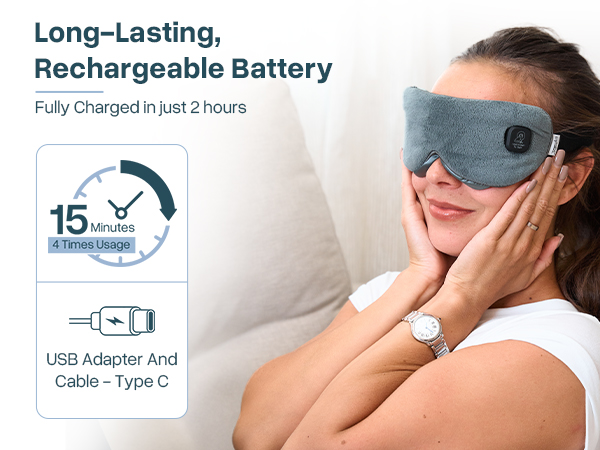 rechargeable eye mask heating pad for eyes eye warm compress