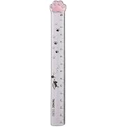 Straight Ruler Cute Cartoon Cats Claw Ruler Painting Plastic Rulers Portable Scale Ruler Measurin...