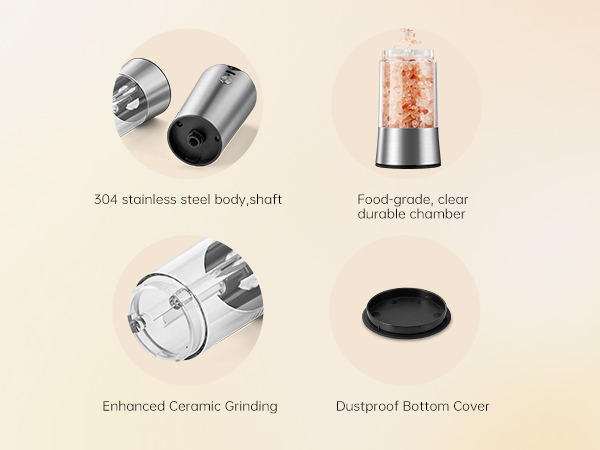 salt and pepper grinder set