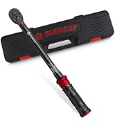 SUERCUP Next-Gen 100-Tooth, 1/2" Drive Click Torque Wrench, 10-170 Ft.Lb | 13.6-230.5 N.m, ±3% Ac...