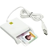 BOMFLORE CAC Reader, CAC Card Reader Military, ISO7816 Contact DOD Military USB Common Access CAC...