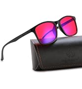 FEISEDY Classic Blue Light Blocking Glasses for Woman Men B0488 | Computer Gaming Glasses, Rectan...