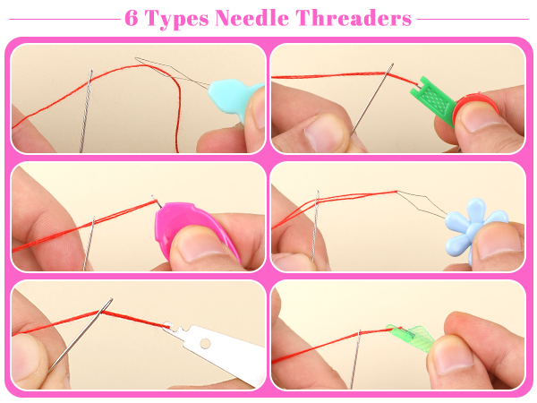 Fedmut Needle Threaders for Hand Sewing Embroidery Needle Threader Tool for Hand Sewing