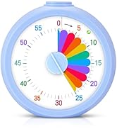 Mwellewm Visual Timer for Kids, 60 Minute Time Digital Pomodoro Timer Countdown with Silent Pause...