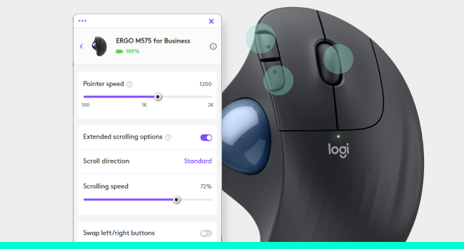 ERGO M575 Wireless Trackball for Business