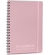 Undated Monthly Planner - 18 Month Calendar Planner Book for School, Office and Home - Simplified...