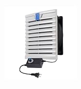 150x150mm Cabinet Cooling Fan Filter Kit with 120mm x 25mm Fan and Speed Controller Ventilator Fi...