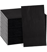 BUCLA 100-Count 3-Ply Black Napkins - Black Paper Napkins Disposable Premium Quality - Black Dinn...