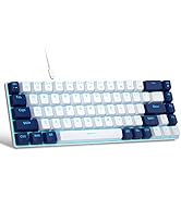 Portable 60% Mechanical Gaming Keyboard, MageGee MK-Box LED Backlit Compact 68 Keys Mini Wired Of...