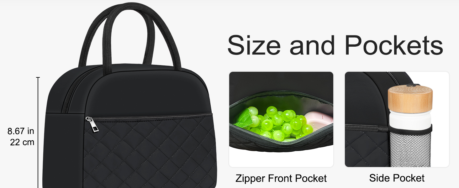 Large capacity lunch bag