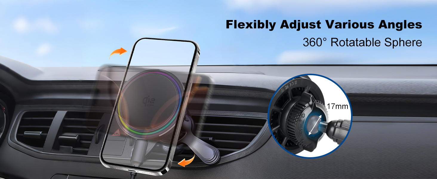 25W Magsafe Car Mount Charger