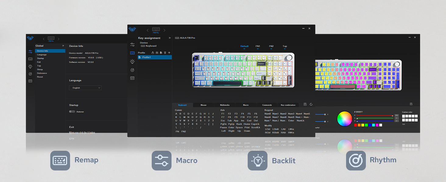 F99 PRO wireless gaming keyboard