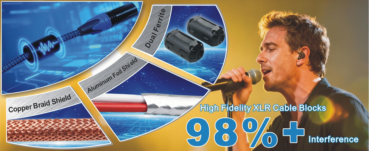 black xlr to xlr connectors male to female