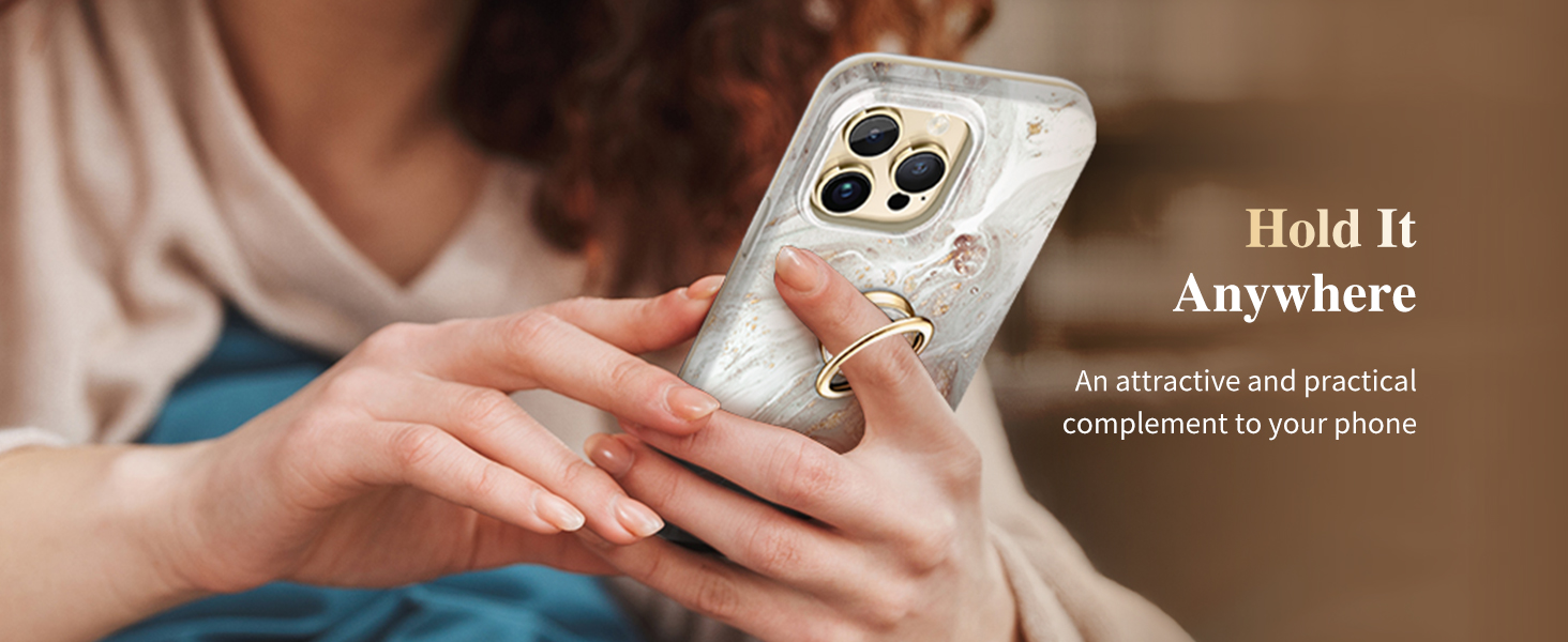 Marble Cell Phone Ring Holder