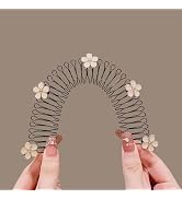 Stretchable Invisible Flower Hair Clips- U Shape Hair Finishing Fixer Comb| Stretchable Hair Pin,...