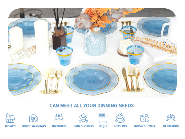 plastic plates sets