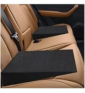 KAUEGOW 2 PCS Auto Seat Wedge Leveling Cushion, Breathable Angled Design Car Rear Seat Leveling P...