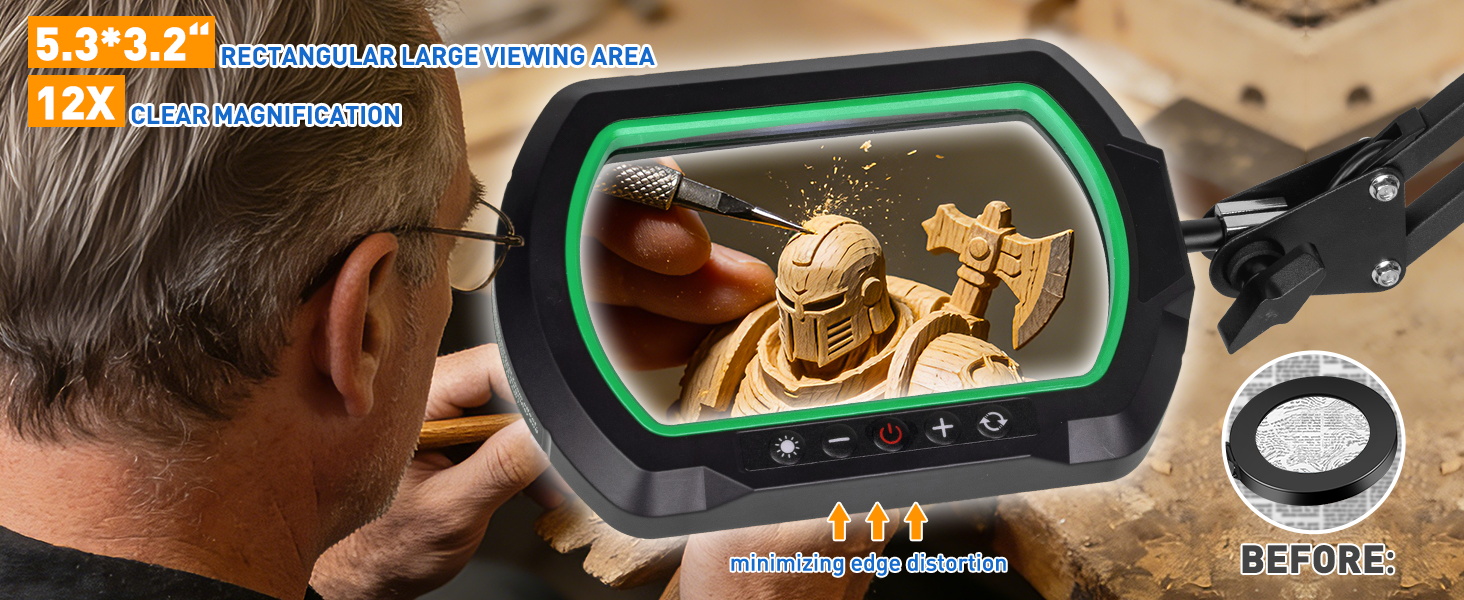 craft magnifying glass with light desktop magnifying glass with light clip on magnifying glass light