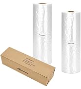 Immuson Food Storage Bags, 12 x 20 Plastic Produce Bag on a Roll, 2 Rolls Fruits, Vegetable, Brea...