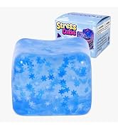 GSOOUOLD 7cm Squishy Ice Cube Fidget Toy, Sugar Ball Stress Cube for Kids Adults, Soft Squishies ...