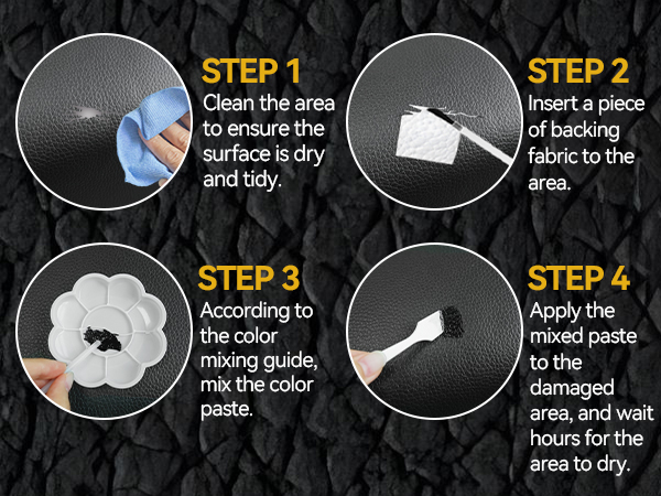 Black Leather Repair Kit