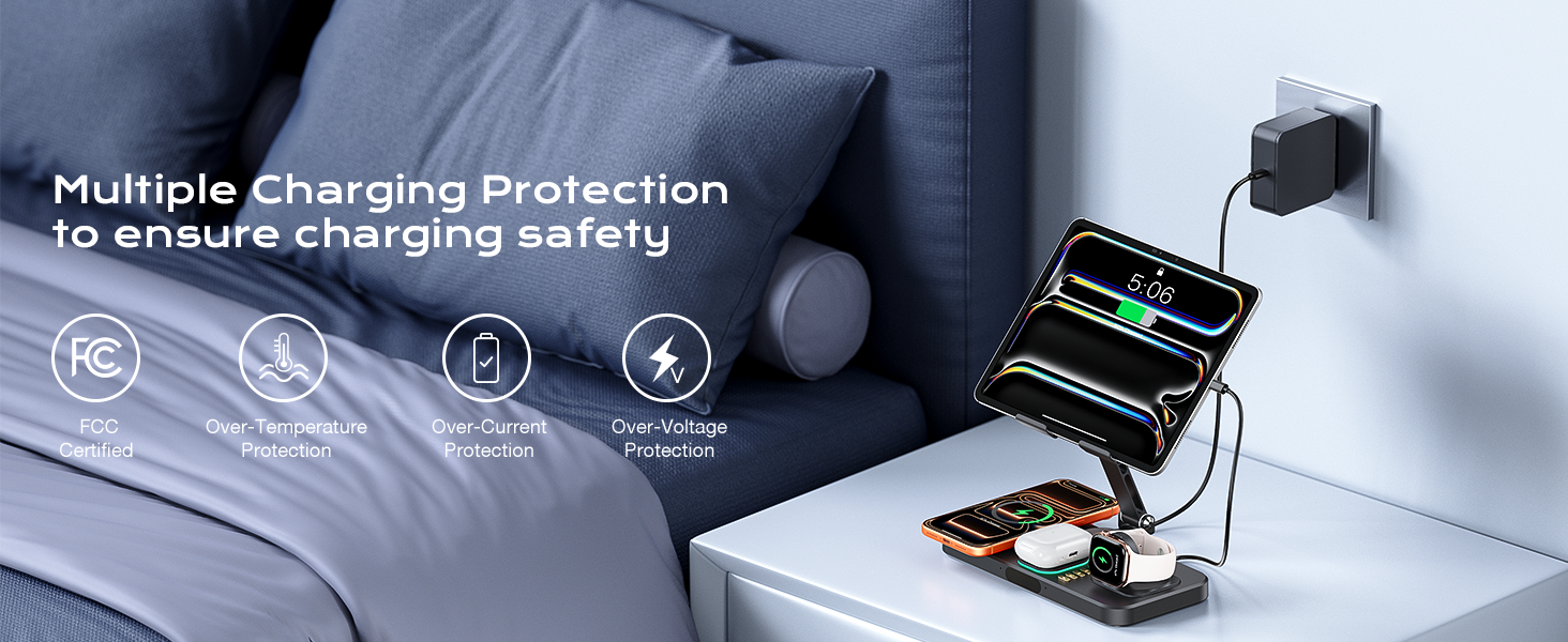 6-in-1 magnetic wireless charger