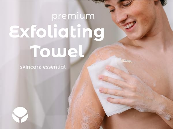 premium exfoliating towel skincare essential