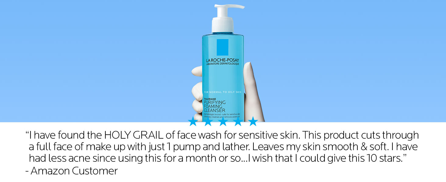 Holy grail face wash for sensitive skin, removes make-up without stripping leaving skin soft