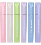 COLNK Pastel Glitter Highlighter Pen Set, 6 Counts of Highlighter Color Pens, Chisel Tip,Aestheti...