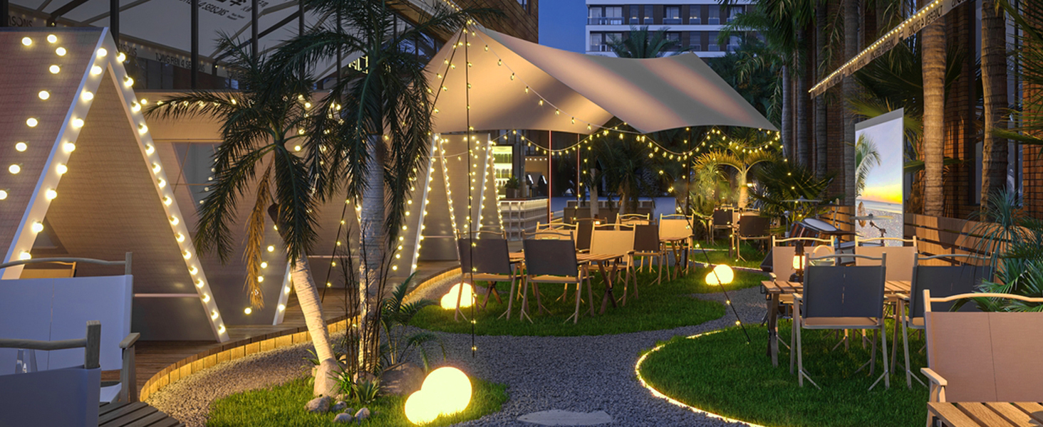 solar globe string lights