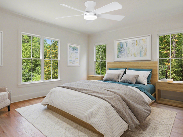 bedroom ceiling fan with light
