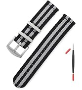 watchdives Nylon Watch Band 20mm Fast Release Watch Band Multicolor Replacement Watch Straps for ...