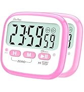 AyayaBoss 2-Pack Magnetic Kitchen Timers for Cooking, Digital Stop Watch Countdown Timer for Kids...