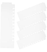 5Pcs Aesthetic Plastic Bookmark Dividers for Spiral Planners Transparent Month Binder Dividers Li...