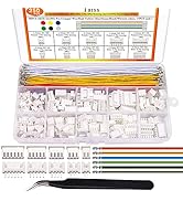Taiss 250PCS JST XH Connector Kit 2.54mm 2Pin 3Pin 4Pin 5Pin 6Pin Housing Female and Male Adapter...