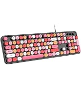 Dilter Wired Keyboard, 104 Keys Full-Sized Typewriter Keyboards, USB Plug and Play Office Keyboar...