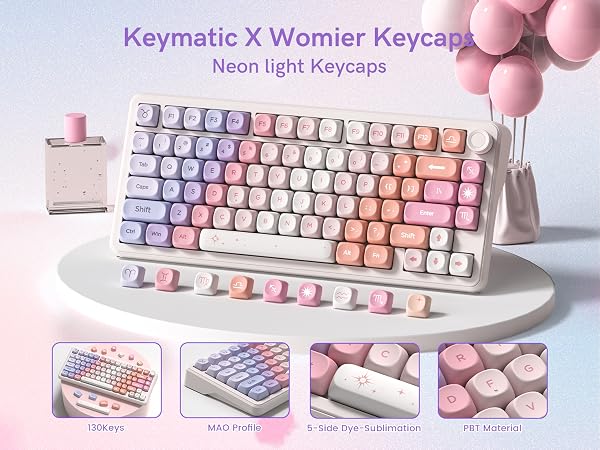 Keymatic PBT Keyboard Keycaps 126 Keys