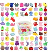 180 Pack Squishy Toys, Kawaii Squishies Party Favors for Kids 4-8 8-12 Mochi Squishy Animals Trea...