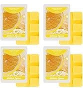 STRN Wax Melts Soy Wax Cubes 4 Pack Sicilian Lemon Scented, Long-Lasting Fragrance Scented Wax Cu...