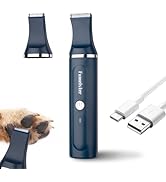 Fumeister Dog Clippers for Grooming, Cordless Waterproof Dog Hair Trimmer with Type-C Charging, L...