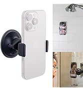 Universal Phone Holder, Record with Front and Back Camera, Shower Mirror Bathroom Phone Holder, A...