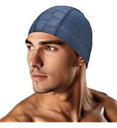 Kinwor Swim Cap for Men Women Adult, High Stretch Fabric Swim Cap, Swimming Caps Non-Waterproof