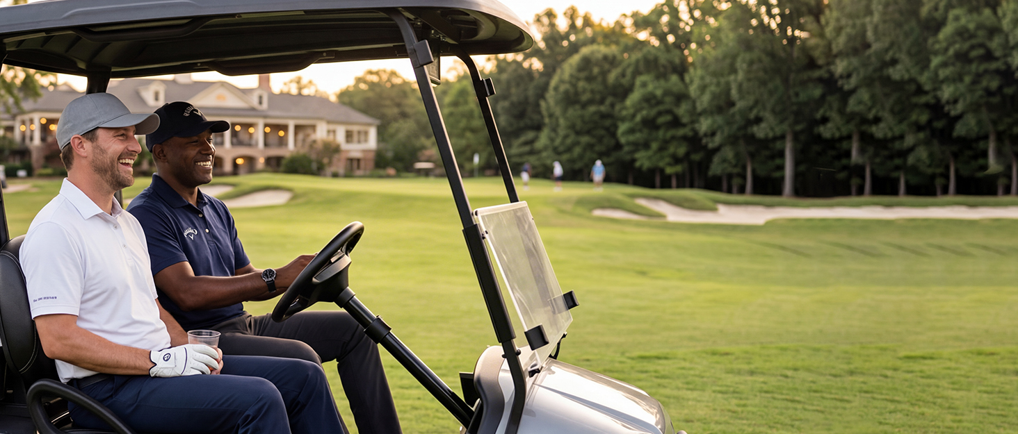 golf cart with mister