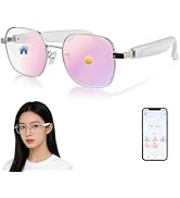 Al Smart Glasses for Women- Bluetooth Translation Glasses with 164 Languages, Color-Change Lens, ...